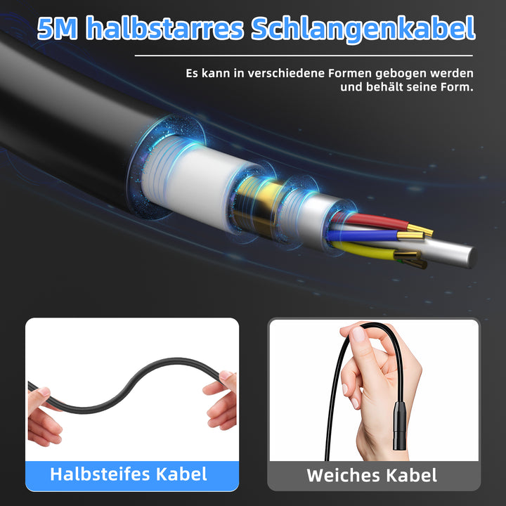 Halbstarres Schlangenkabel